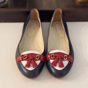 Brooks Brothers Navy and Red Women's Shoes